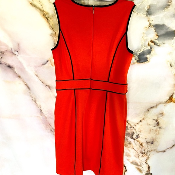 Banana Republic Orange and Black Dress Size 8 - Picture 5 of 5